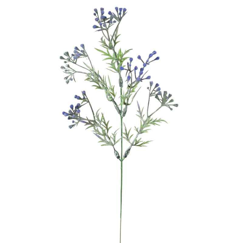 Vihreä/liila koristeoksa, 32 cm