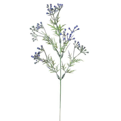 Vihreä/liila koristeoksa, 32 cm