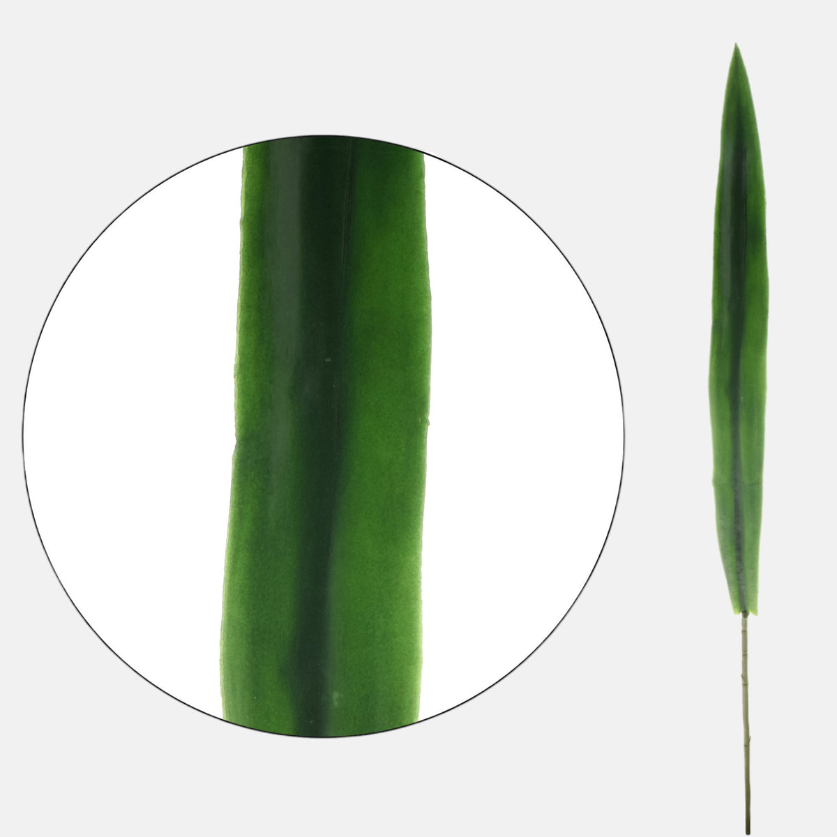 Vihreä orkidea – tekolehti, kumipinta, 73 cm