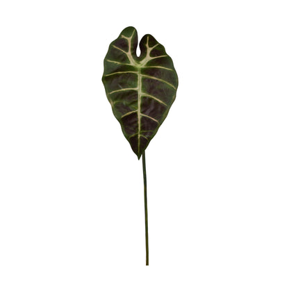 Vihreä/ruskea alokasia – tekolehti, 60 cm