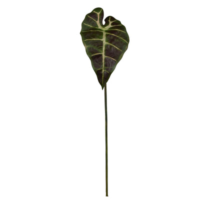 Vihreä/ruskea alokasia – tekolehti, 60 cm
