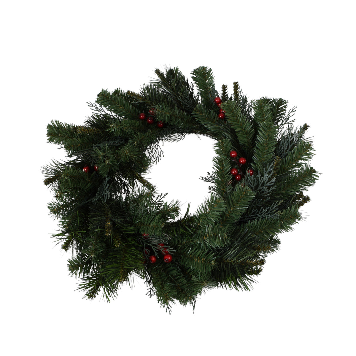 Vihreä ruusu – koristekranssi, 52 cm
