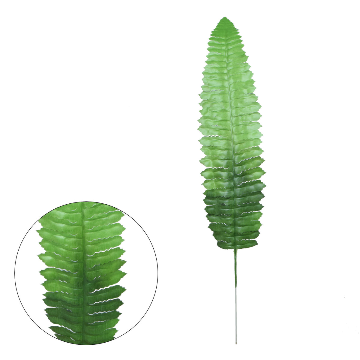 Vihreä saniainen – tekolehti, 43 cm