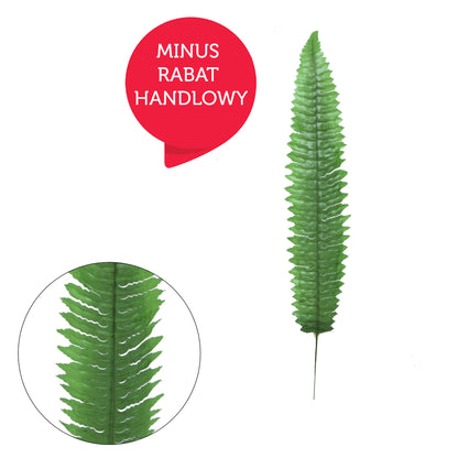 Vihreä saniainen – tekolehti, 58 cm