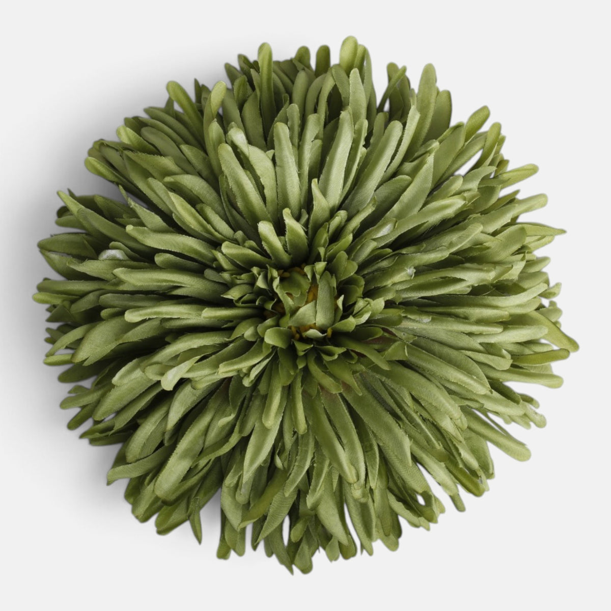 Vihreä tekokrysanteemin kukkapää, 18 cm