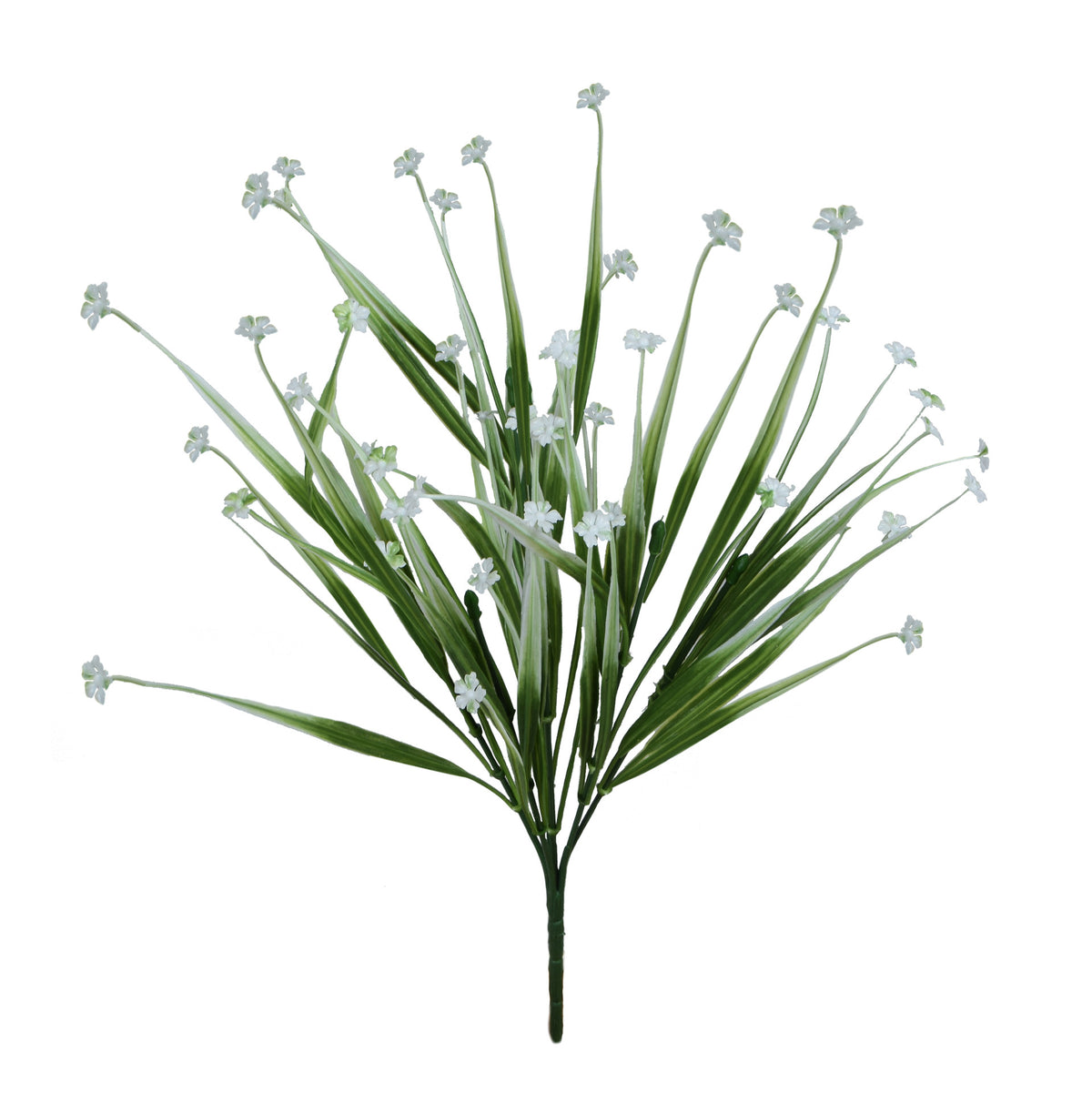 Vihreä/valkoinen koristeheinä – tekokukkakimppu, 35 cm