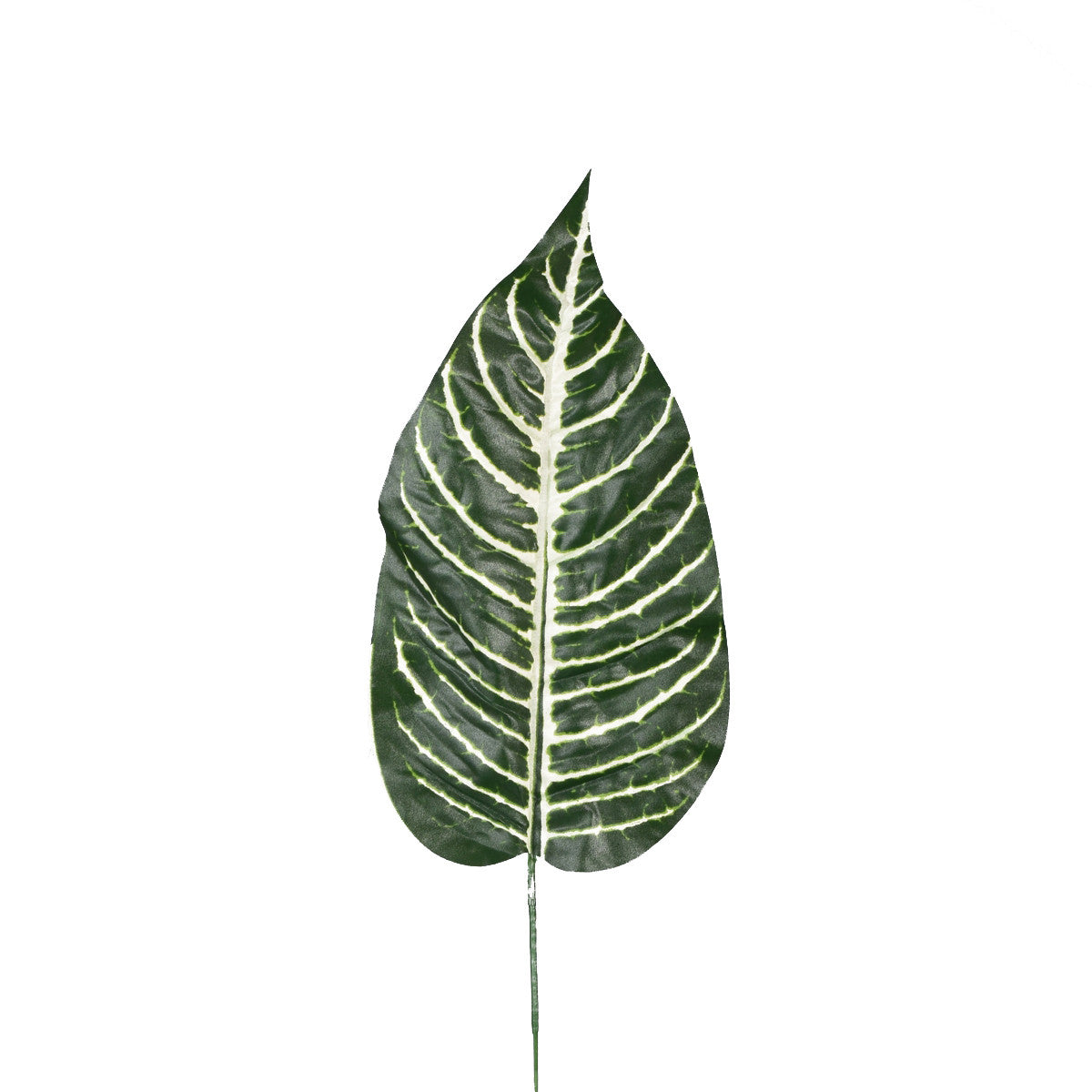 Vihreä/valkoinen tekolehti, 50 cm
