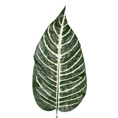 Vihreä/valkoinen tekolehti, 50 cm