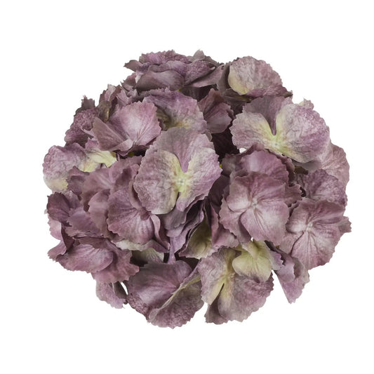 Viininpunainen tekohortensian kukkapää, 19 cm