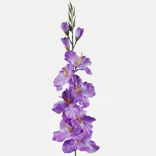 Violetti gladiolus – tekokukka, satiini, 78 cm
