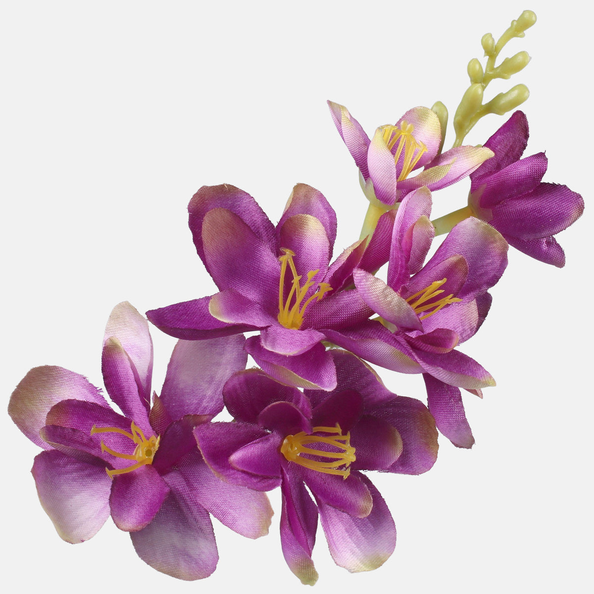 Violetti tekokukkapää, satiini, 20 cm