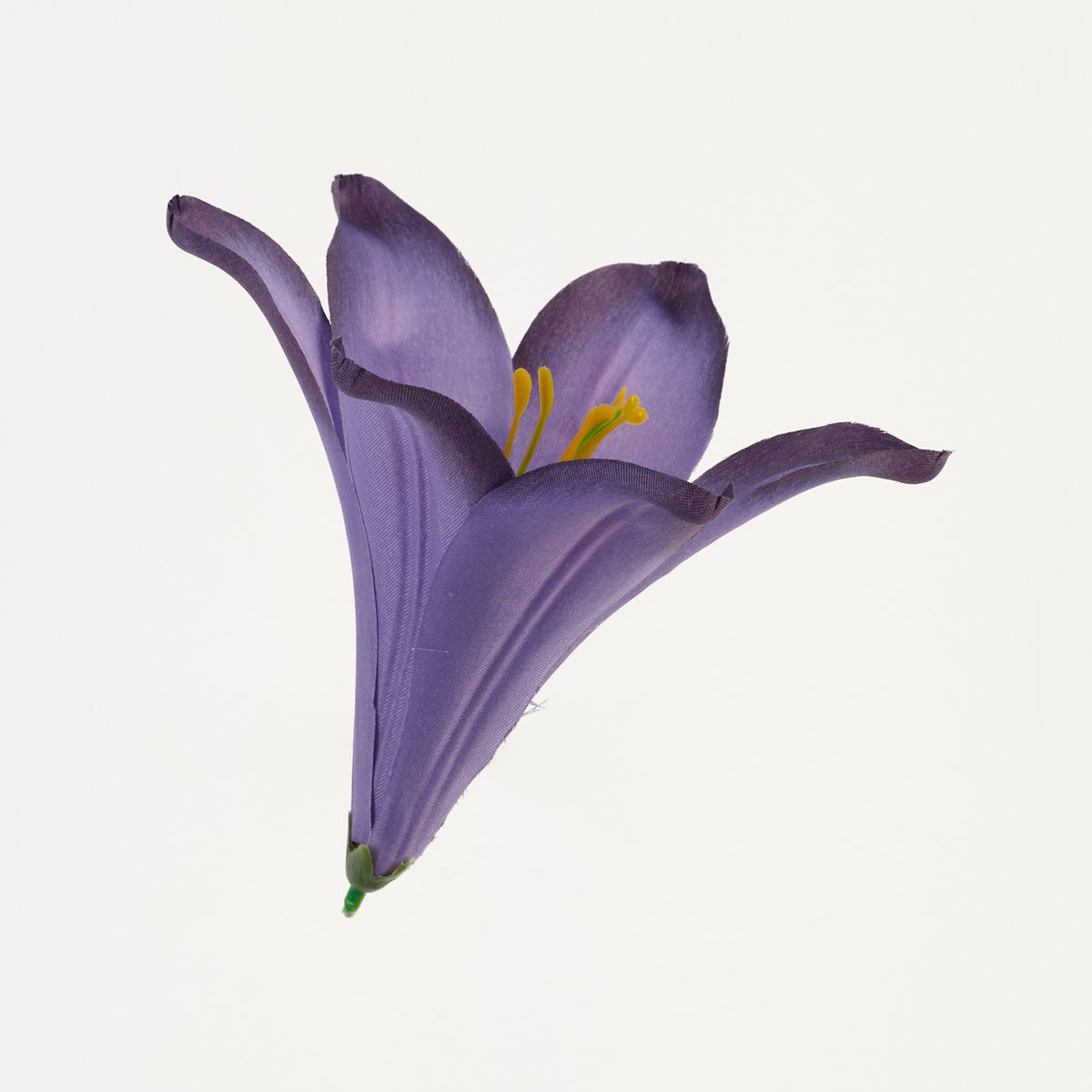 Violetti tekoliljan kukkapää, satiini, 13 cm
