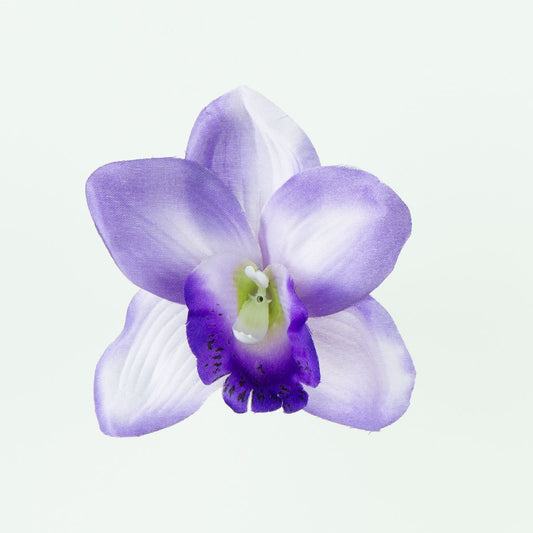 Violetti tekoorkidean kukkapää, 7 cm, 12 kpl