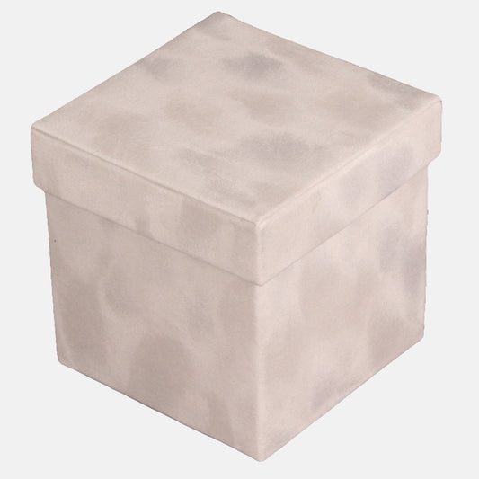 Valge dekoratiivkarp veluurpinnaga 12 cm - Kunstlilled