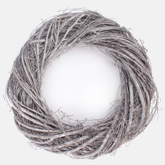 Hall rustikaalne pärg Ø35 cm - Kunstlilled