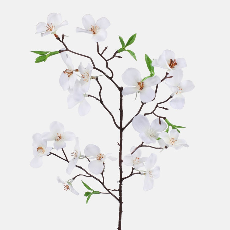 Kreemjas kirsiõie kunstlilleoks 60 cm - Kunstlilled