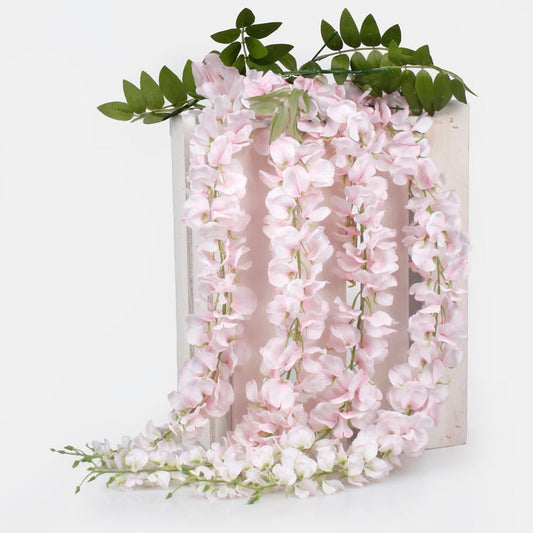 Roosa wisteria kunstviinapuu 90 cm - Kunstlilled