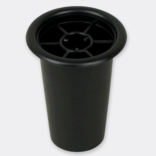 Must plastikust vasak sisetükk ruudustikuga 15,5 cm - Kunstlilled